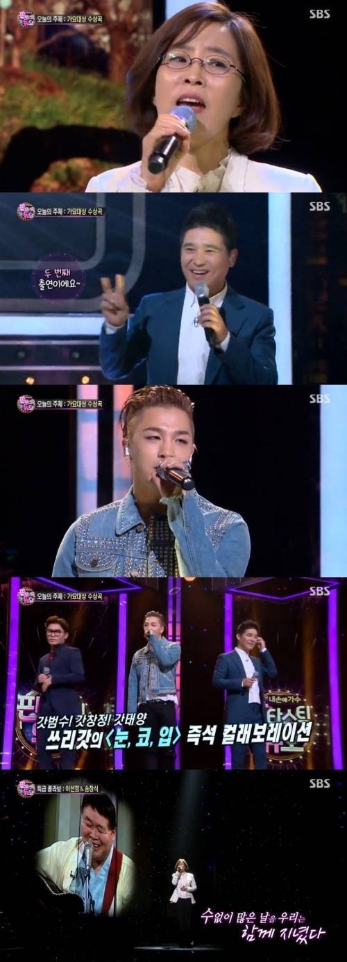 [bigbang][新闻]160418 《fantastic duo》三人合作《眼鼻嘴》达最高