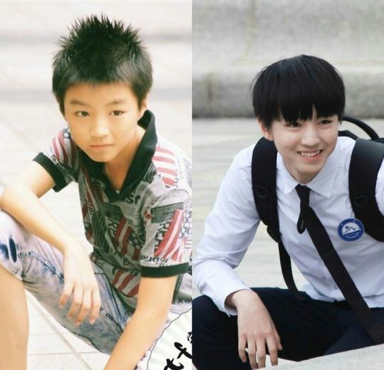 tfboys 新闻 爱豆分享 近日有粉丝在微博上晒出小凯小时候青涩的照片