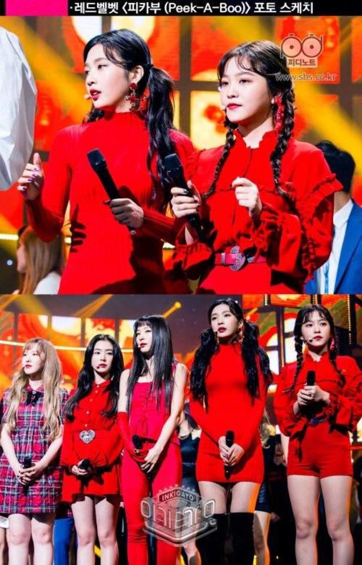 [red velvet][新闻]171204 人气歌谣公开redvelvet舞台照 是红色味道