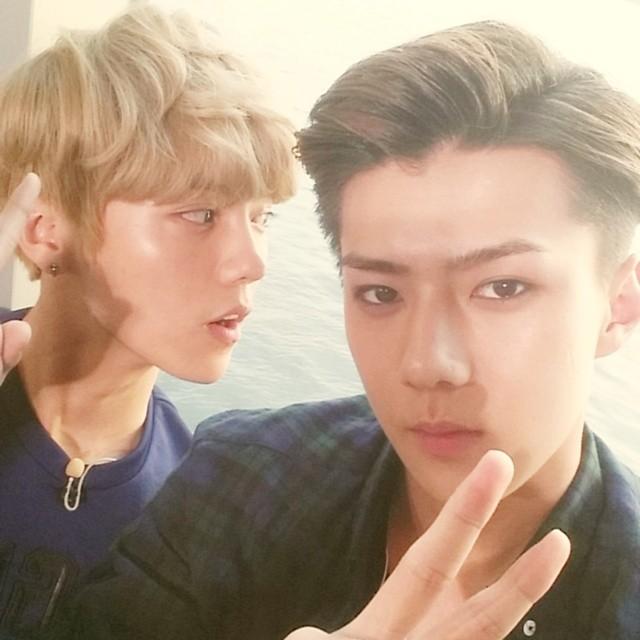 [exo][新闻]140811 吴世勋instagram更新与鹿晗合照