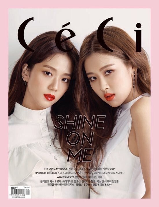 [blackpink[分享]180219 ros&jisoo《ceci》三月刊封面公开 大红唇