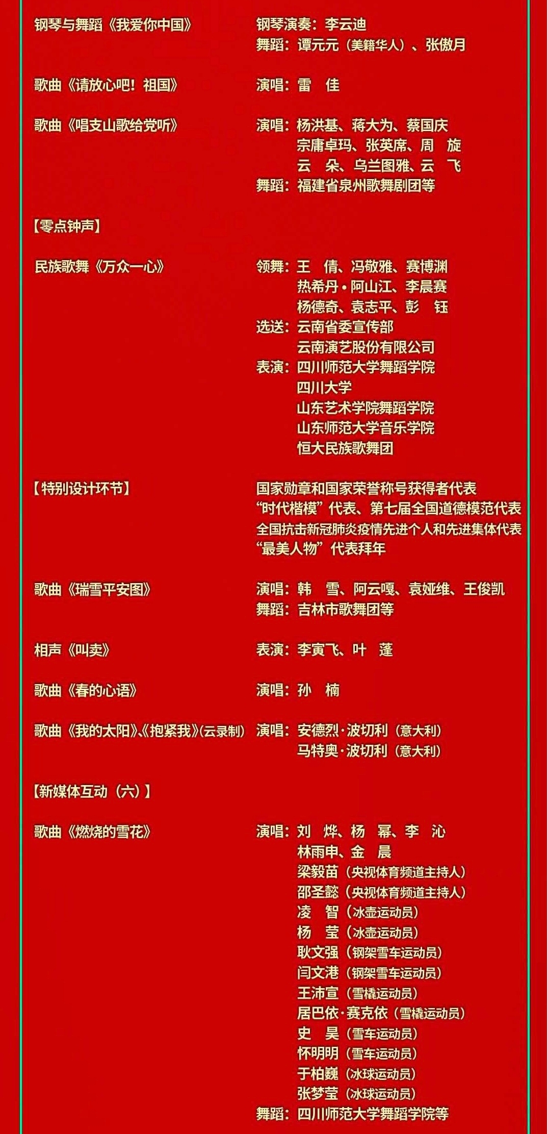 [时代少年团][新闻]210211 2021央视春节联欢晚会节目单出炉 时代少年