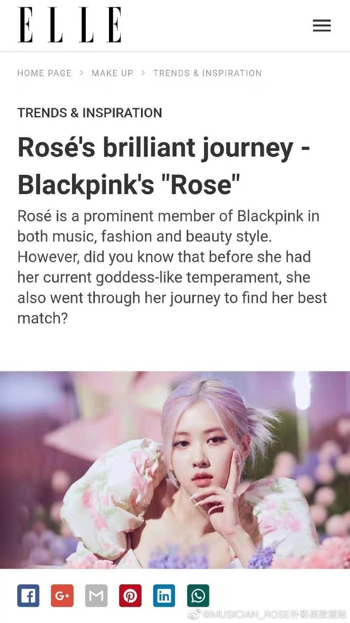 > 新闻详情 18日,时尚杂志越南elle发布了一篇关于ros的文章,对rose的