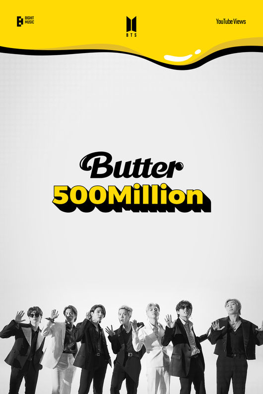 [防弹少年团][新闻]210807 依旧火爆的防弹少年团《butter》mv点击率