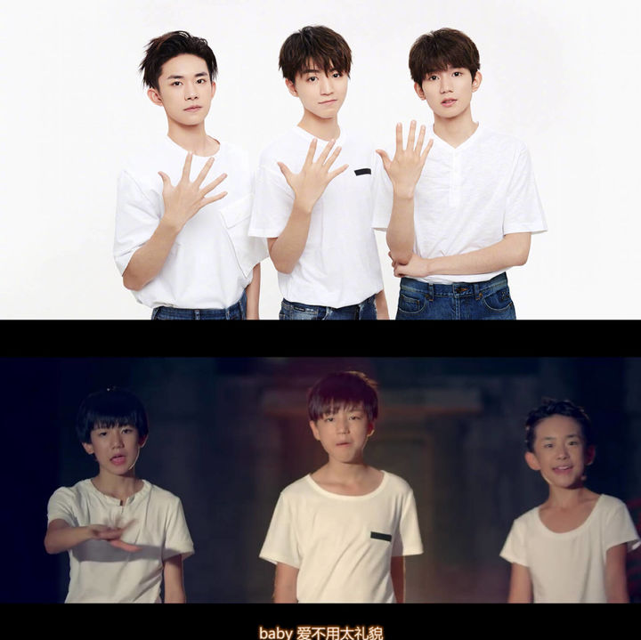 [tfboys][分享]180825 往昔宣傳圖竟與今年神似,感嘆時光戳中淚點