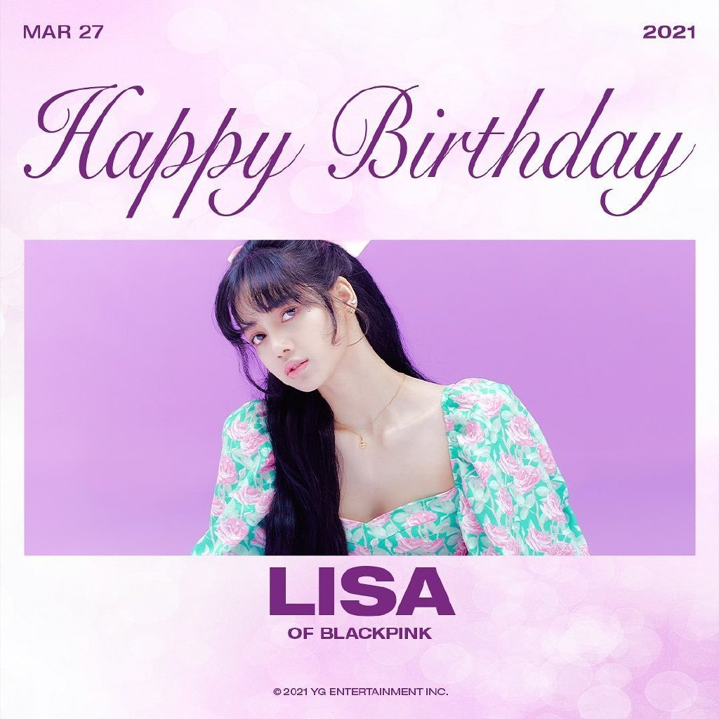 blackpink美文210327lisa0327生日快乐happylisaday